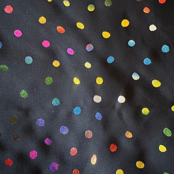 Express Rainbow Polkadot Spaghetti Strap Swing Tank In Black Size M - Picture 5 of 6